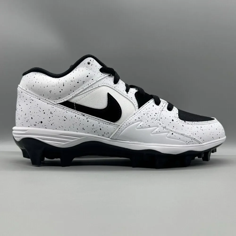 Nike Air Jordan Stadium 90 Low TD Football Cleats HQ0210-100 White Black Men 9.5